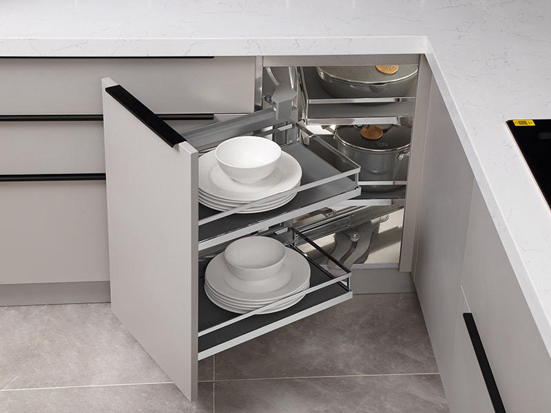 FX005 Quartz Stone Countertop Stainless steel kitchen cabinet Alberta
